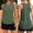 Army Green, variant on Women Workout Tank Tops, Summer Sleeveless Crewneck Ruffle Tees, Loose Fit Casual Athletic Shirts for Fitness Running Gym Exercise and Daily Active Daily Wear, Hot Pink M