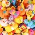 thumbnail image 2 of Juguete de baño con forma de pato de goma Audaisyly para niños, 50 unidades, surtido, 2 of 7