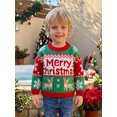 thumbnail image 5 of RUINIXCW Toddler Baby Baby Girl Boy Christmas Ugly Sweater Fall Winter Xmas Knit Sweaters Infant Girl Boy Reindeer Long Sleeve Jumper Pullover Tops, 5 of 10