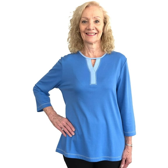 Ovidis 2-113-183-2 Women Adaptive Top, Blue - Small