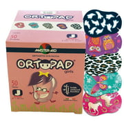 Ortopad® Bamboo Eye Patches for Girls, 50/Box (Junior Size) Ghosts (Glow-in-the-dark)/Owls Pack
