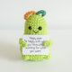 thumbnail image 4 of Muñeca De Tejer De Lana Linda Y Divertida Linda muñeca tejida de lana cosida a mano, regalos de buena suerte para niños (pera verde), 4 of 5