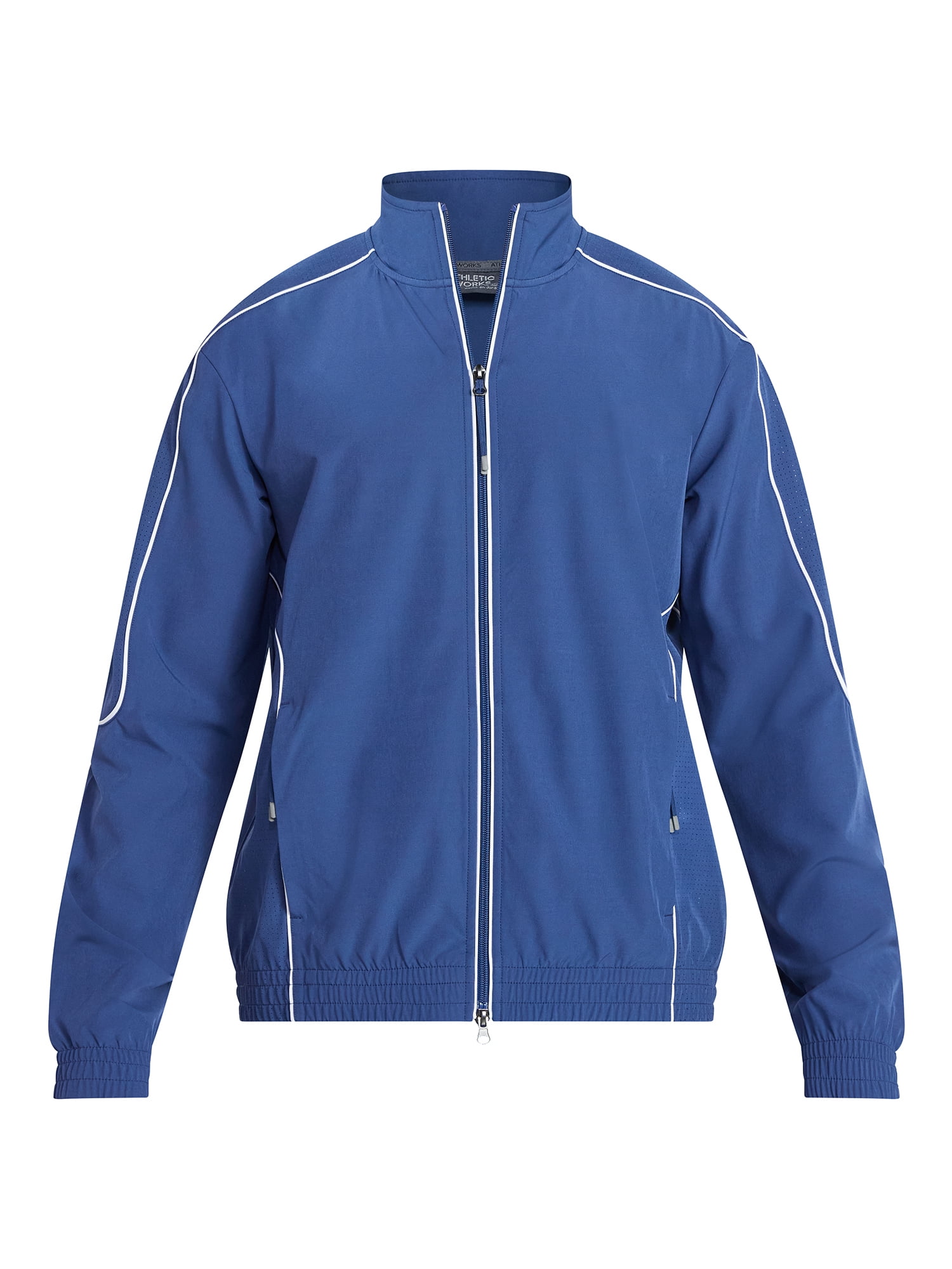 Athletic Works Men's Woven Full Zip Jacket, Midweight, Sizes S-3XL