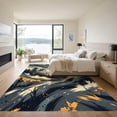 thumbnail image 3 of ODIKA 6'x9' Machine Washable Non-Slip Area Rug, Abstract Dark Gray High Traffic Rug, Gray, 935963, 3 of 7