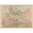 thumbnail image 2 of Black 18x14 Black Ornate Wood Framed with Double Matting Museum Art Print Titled - North German Confederation Germany - Black 1867, 2 of 4