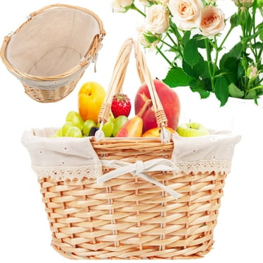 UKCOCO Decorative Natural Woven Basket for Flower Arrangement and Storage