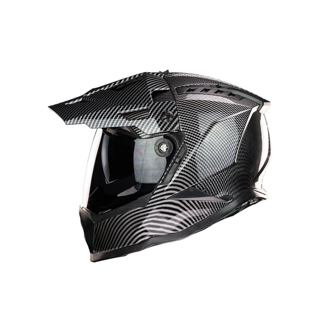 Casco Cross para Moto Kov Mercurio estilo Fibra de Carbono