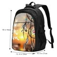 thumbnail image 5 of Cauagu Follow Your Dream Dreamcatcher Print Travel Laptop with USB Charging Port,Extra Large Backpack College Backpack Business Work Bag Casual Daypack Perfert for Men Women, 5 of 7