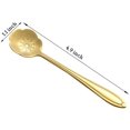 thumbnail image 2 of Juego de cucharas de flores de 8 piezas, cucharas de té reutilizables de acero inoxidable Cuchara agitadora Cuchara de café Cuchara mezcladora Vajilla para fiesta de té Longitud: 4.9 pulgadas Oro Jormftte HMHZ1068-1, 2 of 7