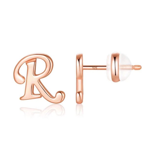 SUTENGDA Sterling Silver Stud Earrings 14K Gold
