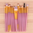 thumbnail image 5 of 15 Pcs Makeup Brushes Set Foundation Blending Blusher Concealer Brow Eye Shadow Brushes Synthetic Fiber Makeup Brush Set, 5 of 13