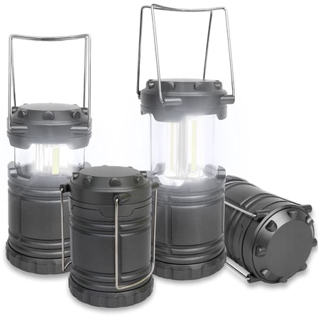 Pekks Camping Lantern 4-Pack Ultra Bright, Water Resistant, Portable Emergency Lights