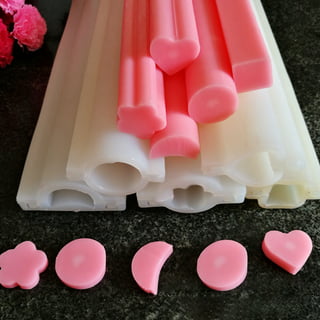 TINYSOME 8-Hole Semi-cylindrical Shaped Crayon Mold Silicone Mousse Moulds  Pastry Molds Cake Mold Baking Tools for Baking 