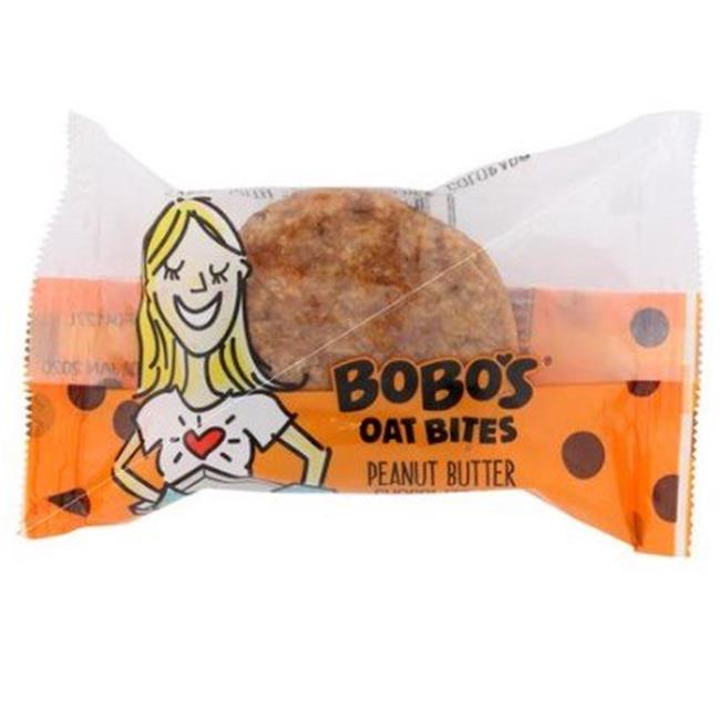Bobos Oat Bars 2496263 1.3 oz Peanut Butter & Chocolate Chip Gluten Free Oat Bites, Case of 24