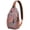 Psychedelic, variant on Fresh Lemon Print Travel Sling Backpack, Lightweight and Durable Crossbody Bag with Modern Yellow Fruit Pattern, Cute Floral Design, Perfect for Summer and Daily Commute
