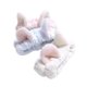 thumbnail image 4 of 3pcs Cotton Makeup Headband Comfortable Elastic Cosmetic Hair Accessories(Blue, White and Pink), 4 of 4