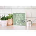 thumbnail image 4 of Important Ingredient Love Green Cook Pot 10 x 10 Wood Tabletop Sign Plaque, 4 of 4