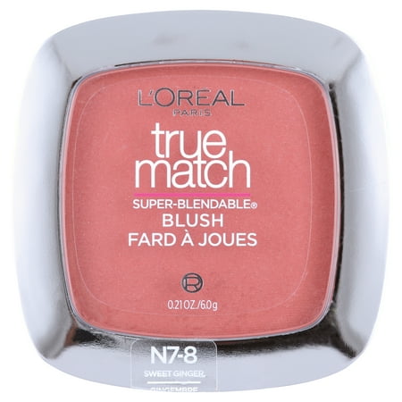 L'Oreal Paris True Match Super Blendable Blush, Soft Powder Texture, Sweet Ginger, 0.21 oz