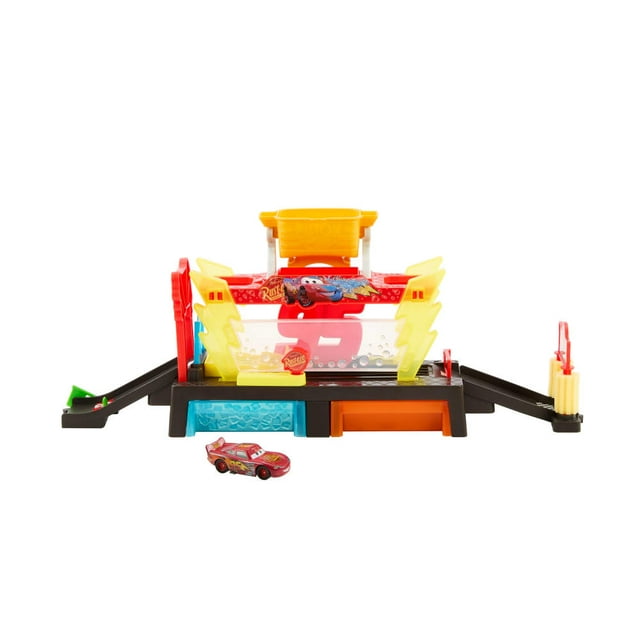 Pista de Juguete Mattel Cars de Disney y Pixar AutoLavado Rayo McQueen