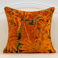 thumbnail image 1 of Funda de almohada Alerfa con bordado de hojas de arce, 50 x 50 cm, color naranja, 1 of 7