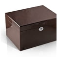 thumbnail image 1 of Modern Hi Gloss Coffee Tone 18 Note Music Jewelry Box - Fountain of Love - SWISS, 1 of 2