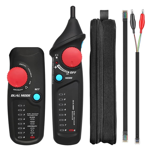 MAXRIENY FWT82 Câble Réseau Numérique et Analogique Double Mode Toner Filaire RJ45 RJ11 Analyseur de Traçage LAN Ethernet