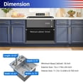 thumbnail image 5 of Undermount Single Bowl Stainless Steel Kitchen Sink with Workstation, 5 of 5