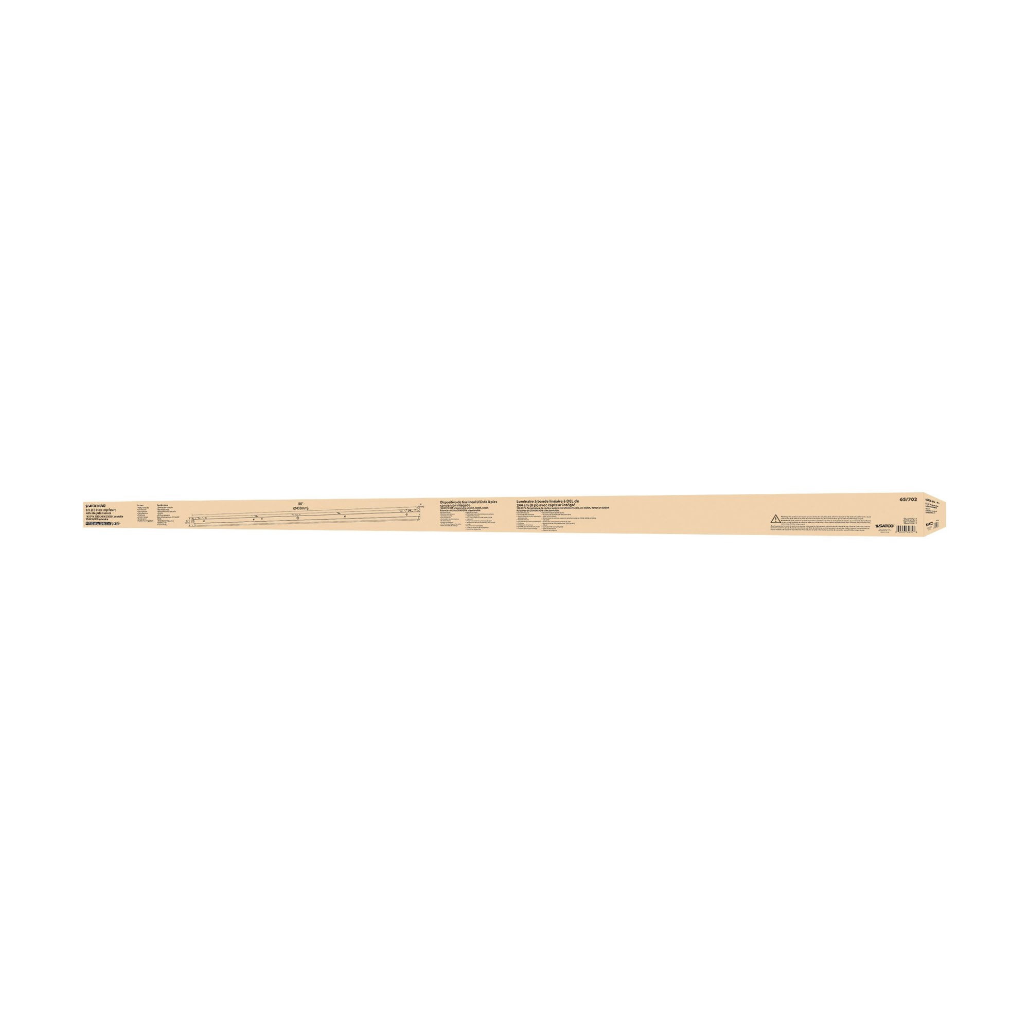65/1702 Nuvo Lighting ColorQuick - 50W CCT Selectable LED Linear Strip Light-3.27 Inches Tall and 96 Inches Length