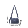 thumbnail image 3 of Bolso bandolera acolchado de nailon para mujer – Bolso cruzado de color liso para ir al trabajo, bolso pequeño de gran capacidad para guardar artículos esenciales diarios., 3 of 6