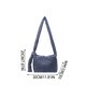 thumbnail image 3 of Bolso bandolera acolchado de nailon para mujer – Bolso cruzado de color liso para ir al trabajo, bolso pequeño de gran capacidad para guardar artículos esenciales diarios., 3 of 6
