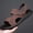 black, variant on Men's Brown Convertible Casual Leather Sandals