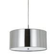 thumbnail image 2 of Cal Lighting Nianda 18" Contemporary Metal Pendant with Drum Shade in Silver, 2 of 2