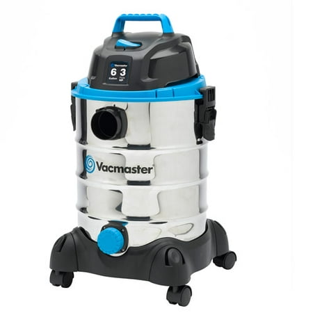 Vacmaster 6 Gallon, 3 Peak HP, Stainless Steel Wet/Dry Vacuum, VQ607SFD