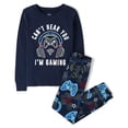 thumbnail image 1 of Conjunto de pijama The Children's Place Boys de manga larga, 100% algodón, 1 of 4