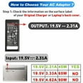 thumbnail image 2 of 19.5V 2.31A 45W AC Adapter Charger Power Cord For HP 15-ba113cl 15-ba154nr 15-ba151tx 15-ba152tx 15-ba153tx 15-ba051wm 15-ba027nr 15-ba015cy, 2 of 5