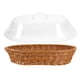thumbnail image 2 of GOOHOCHY Servir la bandeja Cesta de pan Canasta de fruta tejida Cesta de almacenamiento de la cocina Cesta de alimentos con tapa, 2 of 7