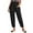 Black, variant on Sngxgn Women's Wide Leg Pants High Elastic Waisted in The Work Trousers Long Straight Suit Pants(Khaki,XXXL)