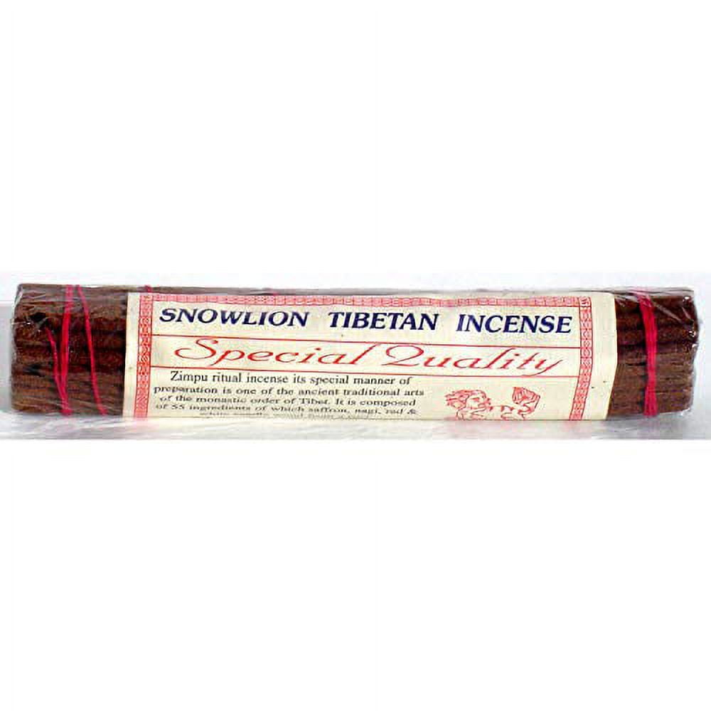 snow lion incense - 30 sticks per pack - 7-1/4" length- sold in 4 packs