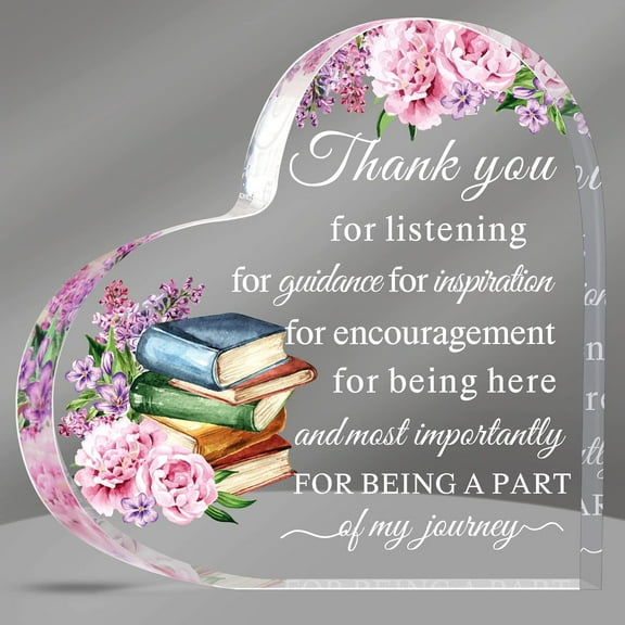 Teacher Appreciation Gift for Women Thank You Paperweight Keepsake for Graduation Party Mentor Mother's Day Gifts Friend Christmas Nurse Coworker(Book)