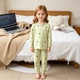 thumbnail image 2 of Leey-World Boys Pajamas Toddler Pajamas Cotton Kids Pajamas for Boys Girls Long Sleeve Pajama Set 2 Piece Snug Fit Pjs Set 2T-6T(Green,18-24 Months), 2 of 7