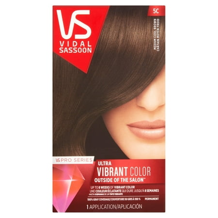 Vidal Sassoon Pro Series 5C Medium Cool Brown Permanent Hair Color Kit, 1 application