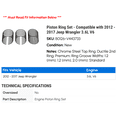 thumbnail image 2 of Piston Ring Set - Compatible with 2012 - 2017 Jeep Wrangler 3.6L V6 2013 2014 2015 2016, 2 of 2