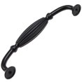 thumbnail image 3 of GlideRite 5 in. Center Fluted Cabinet Pulls, Matte Black, Pack of 5, 3 of 5