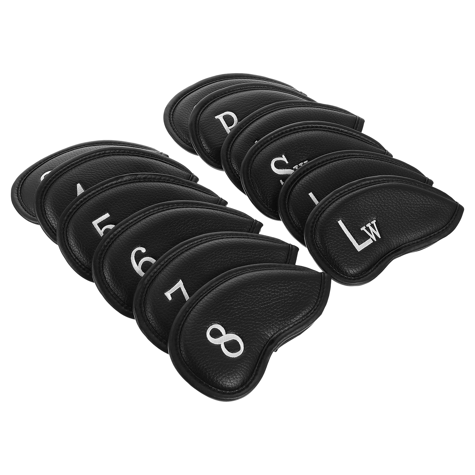 Gongxipen 12Pcs Decorative Litchi Pattern Golfing Cue Protectors Golfing Rod Sleeves