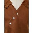 thumbnail image 6 of renvena Kids Boys Western Cowboy Vest Tassels Vest for Theme Party Carnival Dress Up Brown 4, 6 of 7