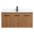 thumbnail image 3 of Elegant Decor Penn 40" Single Bathroom Vanity with Backsplash in Walnut Brown, 3 of 4