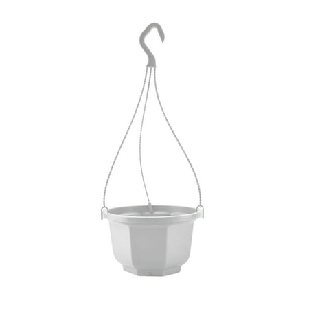 SSBSM Flower Basket Reusable Heighten Plastic Hanging Planter Decor Pot for Outdoor