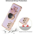 thumbnail image 4 of for Samsung Galaxy A23 4G/5G Case Cute 6D Astronaut Case with Stand Function Luxury Plating Case Cover Slim Fit Soft TPU Shockproof Bumper Protective Electroplated Case for Girls Boys,Purple, 4 of 10