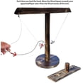 thumbnail image 3 of Juego de mesa Ring Toss para adultos y niños con base redonda de madera, 3 of 5