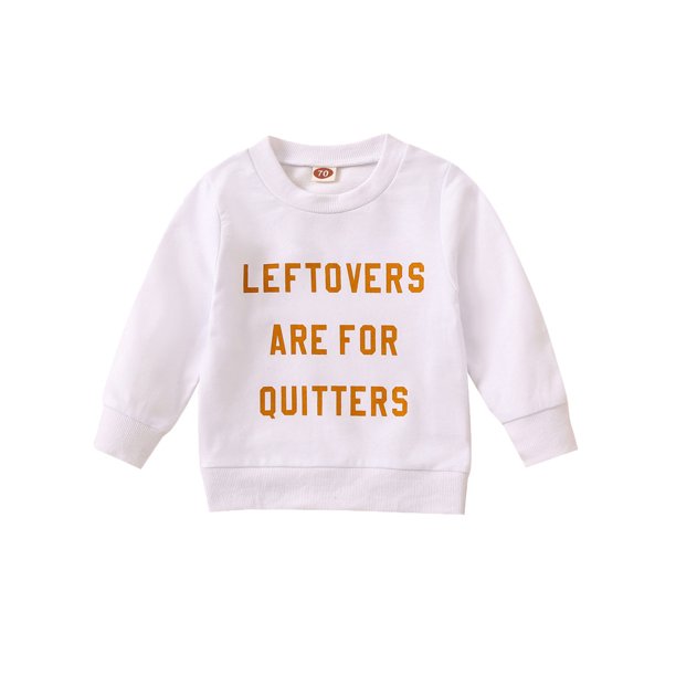 Gibobby Sudadera de manga larga con estampado de para niños y niñas de niños y niñas(Blanco, 12-18 Meses)